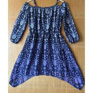Girls The Children's Place Adjustable Straps Purple Pink Blue Dress - Size 10/12